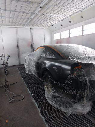 The car painting process is labor and time intensive. They do it the right way at Barbosa's Kustom Kolor in Parkville, MO.